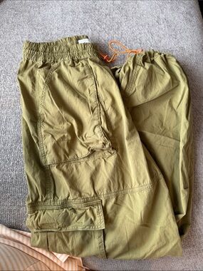 Topshop Light Olive Utility Cargo Pants